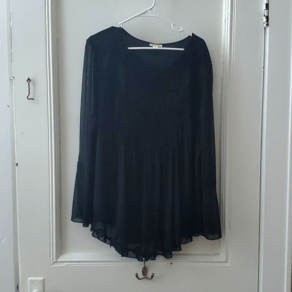 Ultra Pink Gorgeous Black Blouse